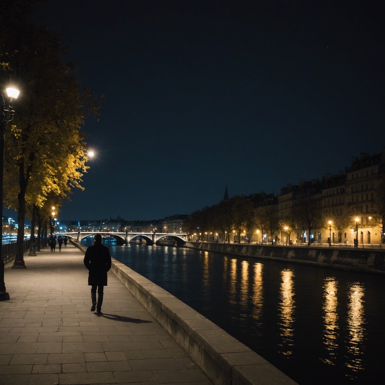 A soulful track that captures the contemplative silence of paris at midnight, blending soft house beats with sophisticated melodies to explore deep reflection and solitude. The music meanders like the seine, reflecting twinkling city lights and shadowed paths, inspiring listeners to dive into their personal thoughts and emotions while walking through the empty boulevards.