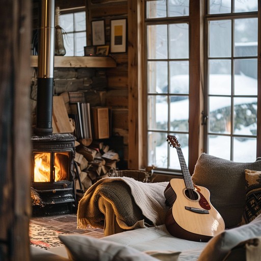 This song features a gentle acoustic guitar, creating an intimate and heartwarming atmosphere perfect for cozy winter nights by the fire. It captures the serene beauty of a holiday night spent with loved ones, evoking nostalgia and warmth. The soft strumming and delicate melodies take the listener on a peaceful, reflective journey, reminiscent of quiet snowfalls and the glow of candlelight.