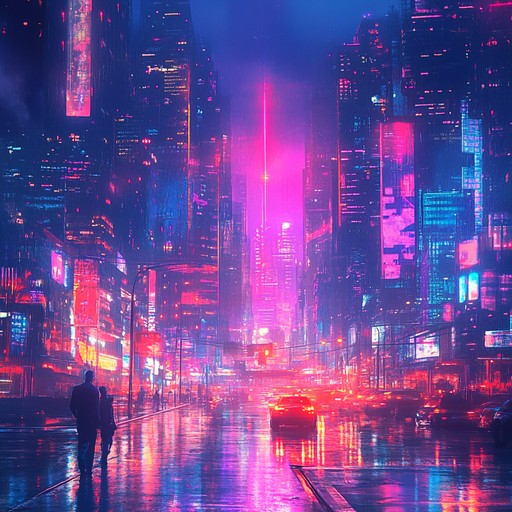 A synthwave track layered with lush, warm synthesizer tones and retro inspired beats, capturing the essence of longing and nostalgia. The arrangement builds slowly, pulling listeners into a dreamlike state, perfect for introspective nights. The seamless integration of melancholic harmonies with rhythmic pulses creates a sense of both yearning and hope, reflecting on distant memories and future possibilities.