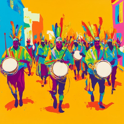 A mesmerizing samba track with vibrant percussion, soulful melodies, and uplifting rhythmic patterns that transport listeners to a jubilant street festival, bursting with the infectious spirit of freedom and unity