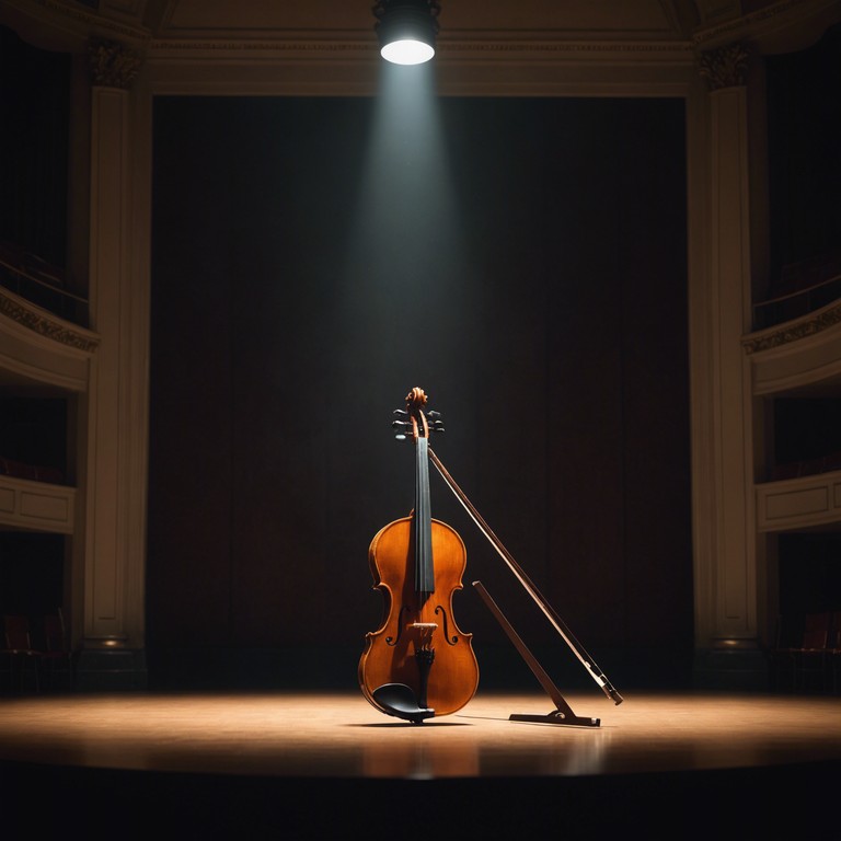 In this composition, the delicate and personal tone of a solo violin intertwines with the broader, sweeping elements of a symphony orchestra, creating a narrative that is at once intimate and expansive. The music tells a story of personal discovery set against the backdrop of grandiose landscapes, evoking deep emotional resonance through its harmonious blend.