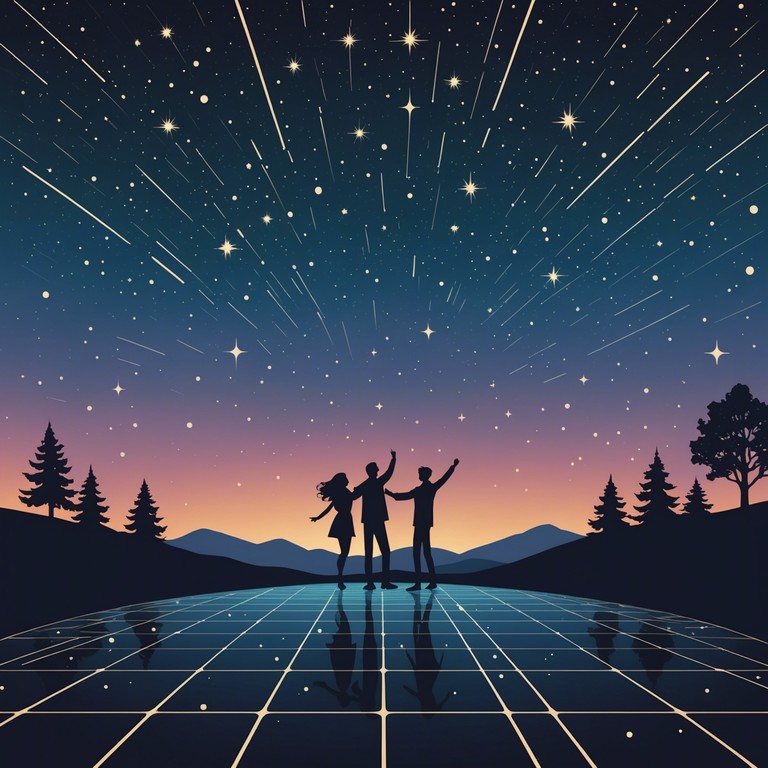 Imagine a musical journey that lifts you out of the mundane and propels you into a space where only rhythm and melody exist. This alternative title 'celestial dance ascension' invites listeners to untether themselves from worldly concerns and dance among the stars through vibrant, powerful beats.