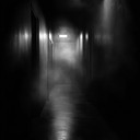 mysterious echoes through dark winding corridors, invoking chills