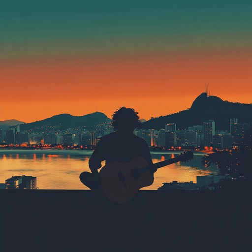 An instrumental bossa nova piece featuring calming guitar rhythms that evoke the feeling of strolling along the sands of ipanema under the warm glow of the setting sun. The gentle sway of the melody captures the essence of brazilian tranquility and romance.