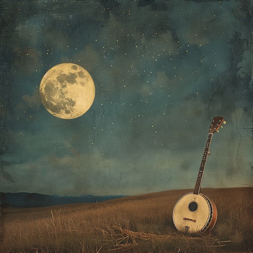 A gentle, romantic banjo piece conveying tender emotions as it drifts effortlessly through a moonlit countryside, capturing the essence of a heartfelt serenade under the stars, perfect for quiet moments of love and reflection