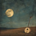 romantic banjo melody drifting through moonlit countryside