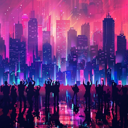 A high energy instrumental piece featuring dynamic synthesized melodies and rhythmic basslines inspired by the bustling vibes of an urban nightlife. The track combines retro synth sounds with modern production techniques to create a futuristic yet nostalgic atmosphere that is sure to get listeners moving.