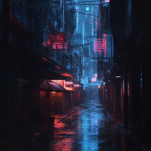 Explore the shadows of a neon lit future in this suspenseful new wave track. The brooding synthesizer tones and driving rhythm create an atmosphere of mystery and tension, perfect for a futuristic thriller setting