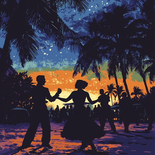 An instrumental piece that captures the lively essence of havana's nightlife, blending traditional rumba rhythms with modern energetic flair, invoking images of passionate dancers moving under the warm glow of city lights