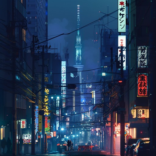 This track captures the essence of a serene night in tokyo with soft synthesizer sounds and a gentle rhythm that evokes the city's quiet beauty after dark.