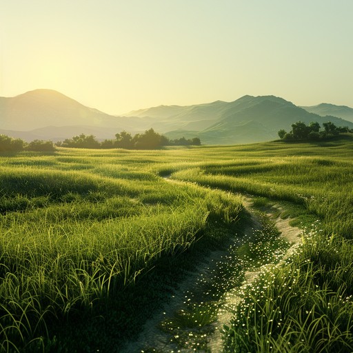 A peaceful tune carrying the listener across rolling hills, evoking images of grassy meadows, rustic cottages, and serene countryside. It utilizes acoustic guitar to create an ambient folk sound that inspires and soothes simultaneously.