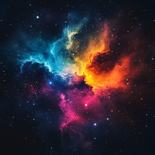 Immerse yourself in a mesmerizing trip through soundscapes mimicking the vast expanse and vibrant colors of a distant nebula. Lush synthesizers create a sprawling, dreamy landscape, complemented by subtle rhythmic pulses and ethereal melodies. Perfect for a surreal, otherworldly experience.