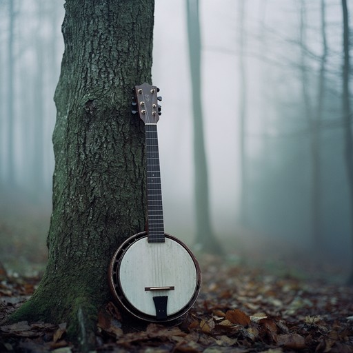 This instrumental piece weaves together traditional bluegrass instrumentation with dark, atmospheric tones, painting a sonic picture of wandering through shadowed forests under a moonless sky. The haunting banjo melodies intertwine with somber fiddle harmonies, evoking feelings of isolation and mystery.