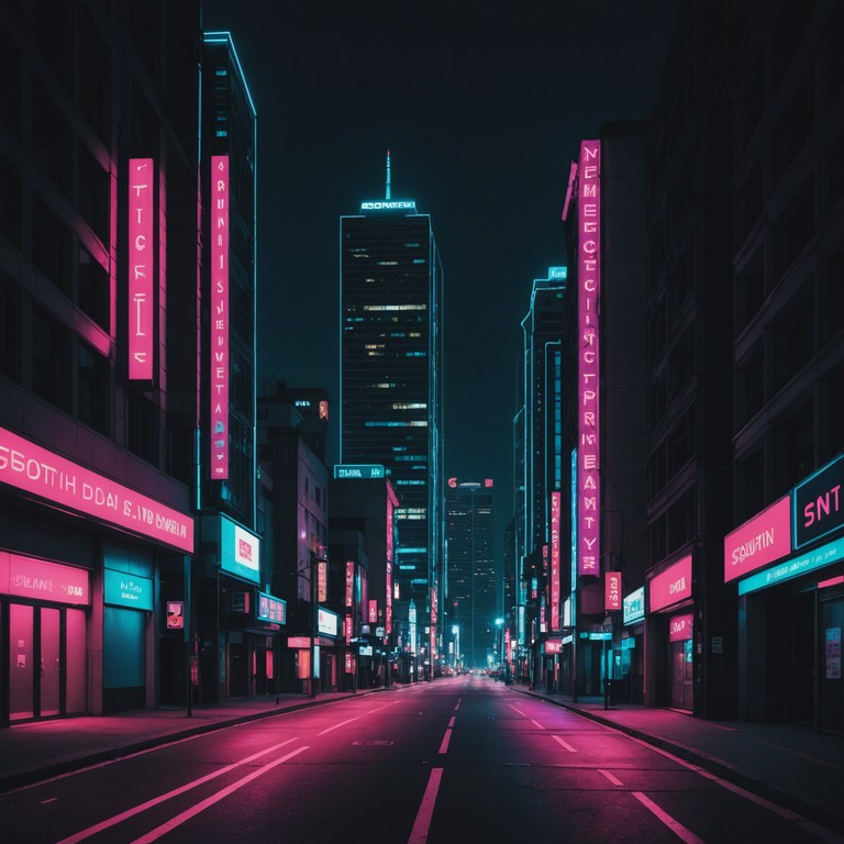 Imagine a scene from a future city illuminated by neon lights, where high tech meets the tranquil pulse of urban solitude, delivering a sense of calmness that permeates the nocturnal cityscape. This track ushers the listener into a serene walk along these futuristic streets, underpinning the stillness that underlies the city’s vibrant facade.