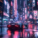 a lively synthwave track pulsing with retro futuristic energy