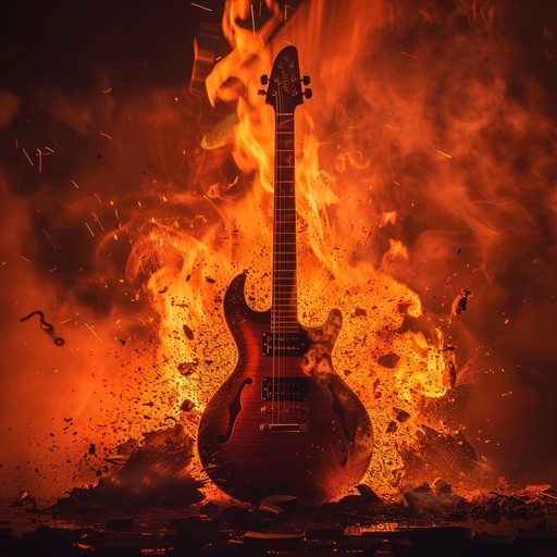 A thrilling fusion of heavy metal and hip dance rhythms, combining aggressive guitar riffs with energetic beats. This track creates an electrifying atmosphere that propels listeners into a state of ecstatic frenzy. The instrumentation focuses on shredding electric guitar lines interwoven with pulsating drums and basslines, producing a high energy sonic experience.