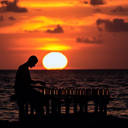 An instrumental track that combines gentle afro cuban rhythms with soothing melodies, evoking the peaceful ambiance of a sunset over the caribbean sea.