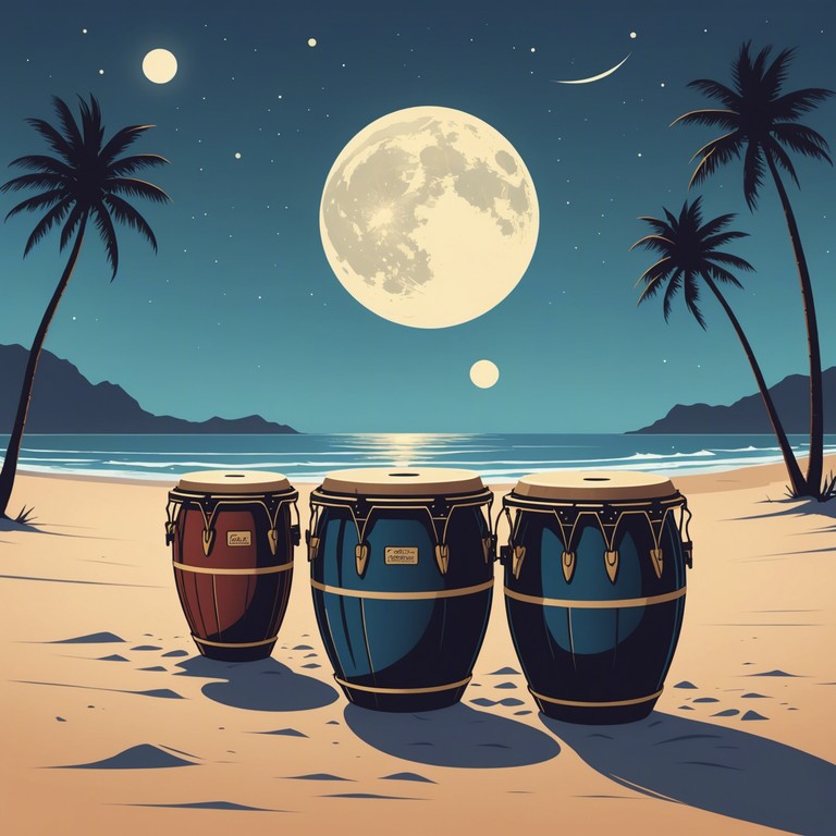 This track invites the listener to a quiet evening, where introspective melodies and afro cuban rhythms blend against the backdrop of a crescent moon. Perfect for thoughtful introspection and solitary reflection.