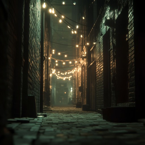 This track brings the eerie atmosphere of a haunted alley to life with a dark and theatrical cabaret twist. It blends urban soundscapes with noir cabaret vibes to create a chilling and captivating experience for listeners.