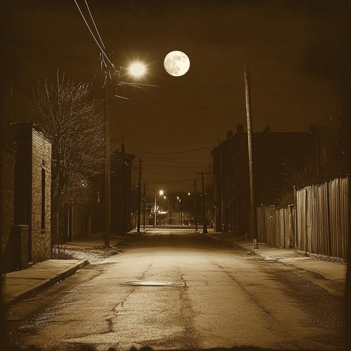 A hauntingly beautiful instrumental piece that takes you on a journey through the sepia tinted streets of a forgotten era, where every corner holds a memory and every note is a whisper of days long past, creating an enigmatic and immersive soundscape. The composition blends subtle echos, vintage textures, and melancholy tones, reminiscent of late night radio shows in the mid 20th century