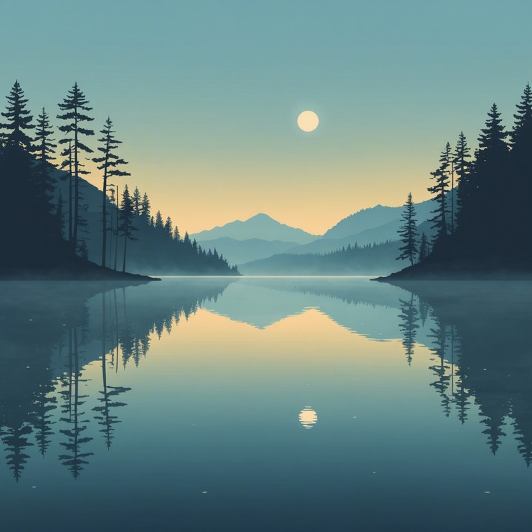 A composition filled with soft, gentle strums of an acoustic guitar, evoking the serene atmosphere of an early morning where the mist still hangs low over a calm lake. The music is reflective, inviting listeners to pause and appreciate the quiet beauty of dawn.
