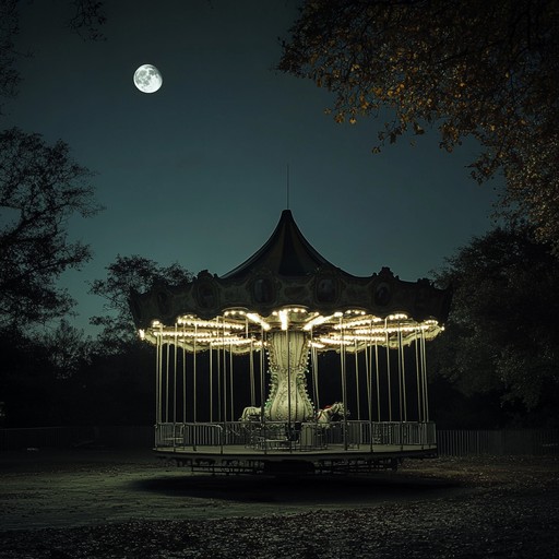 This instrumental combines traditional polka rhythms with haunting melodies, creating an unsettling yet danceable tune. The accordion leads with ominous notes, backed by a deep, resonant tuba and scattered minor key piano lines. The tempo is upbeat yet eerie, evoking a sense of a twisted carnival scene.