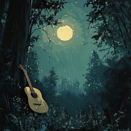 A mournful yet beautiful folk piece that captures the essence of longing and melancholy. The gentle picking of an acoustic guitar intertwines with sorrowful, nostalgic undertones, creating a stark yet emotionally rich atmosphere. Soft, wistful melodies evoke images of moonlit nights and the quiet solace of whispering pines.