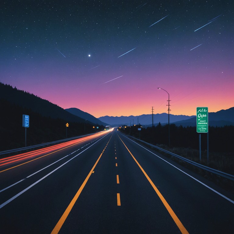 Envision a rapid night drive through a luminous cityscape, where the pulsing lights synch with the rhythm of powerful synth beats and atmospheric breakdowns, driving you through a night of introspection and energy.