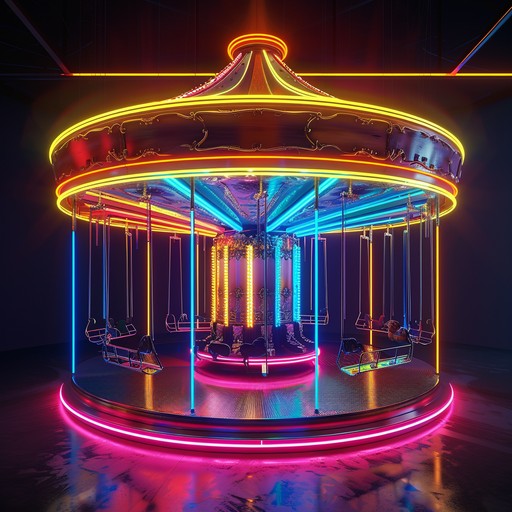 Transport yourself to a neon lit dreamland with this bouncy instrumental track, featuring whimsical synth sounds and quirky melodies reminiscent of a playful 80s carnival. The infectious rhythms and colorful harmonies will make you feel like you're riding a carousel in a neon wonderland.