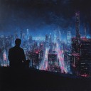 a gentle synthwave track capturing intimate neon lit nights.