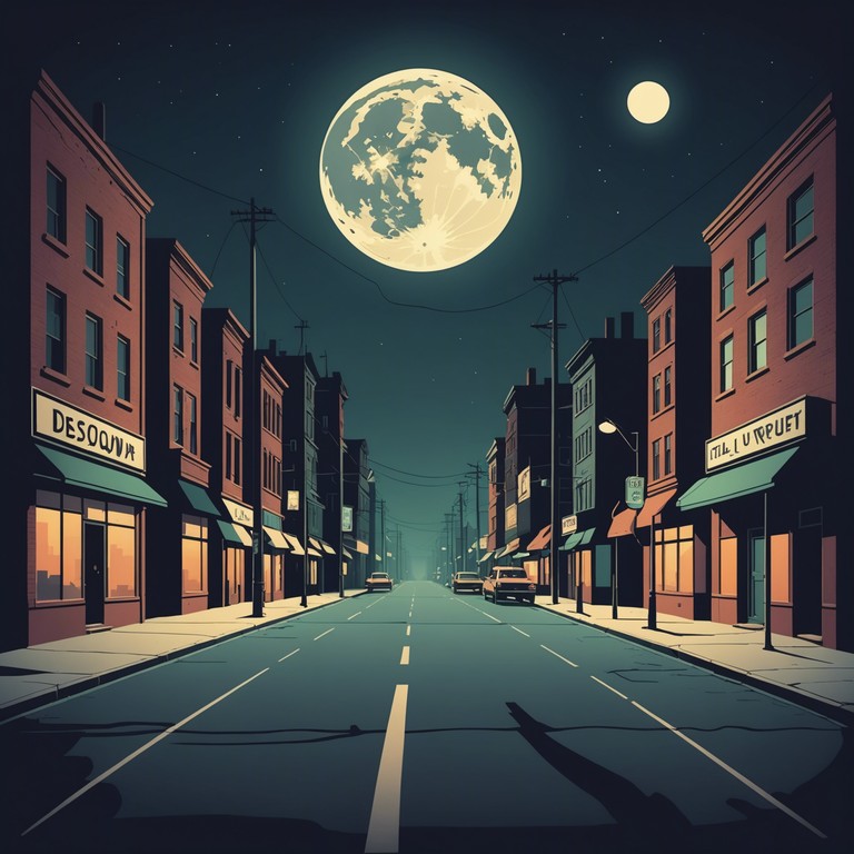 A track that captures the essence of wandering through dimly lit, empty city streets under a full moon's glow. The song uses echoing guitar riffs and distant drumbeats to create an atmosphere of solitude and introspection. It's like hearing the heartbeat of the city itself, muffled yet vibrant beneath the cobblestones and asphalt.