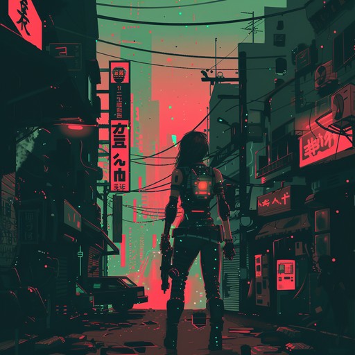 Immerse yourself in the gritty, futuristic world of a cyberpunk metropolis, where the pulsing beats and haunting melodies paint a vivid picture of a society on the brink of collapse. Synths, glitches, and industrial noises intertwine to create a captivating soundscape that reflects the decay and desperation of this high-tech, low-life reality