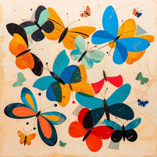 Dive into the delightful and sunny ambiance of the 1970s with this playful jazz piece. Featuring energetic brass sections, an infectious bass groove, and light, cheerful piano riffs, this composition evokes the image of butterflies dancing joyfully in the golden sunshine.