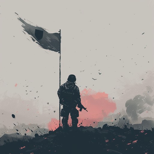 Experience the bravery and solemnity of the battlefield with this intense and dramatic military composition. Featuring an orchestral arrangement and prominent percussion, the song conveys the valiant efforts and sacrifices of soldiers marching into battle.