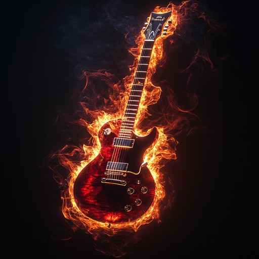 Unleash the power of intense electric guitar solos and driving rhythm to create an explosive rock anthem that keeps the adrenaline pumping