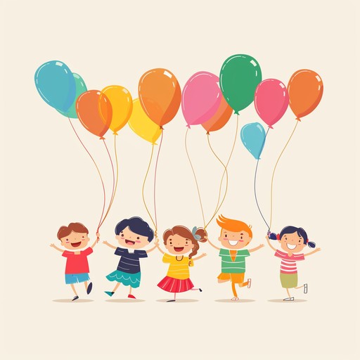 This lively composition creates a fun and vibrant atmosphere filled with playful melodies and energetic rhythms. Designed to bring out the joy and excitement of children's parties, it features bouncy tunes that inspire dancing and laughter. With whimsical melodies and dynamic shifts, it captures the essence of carefree and cheerful celebrations.