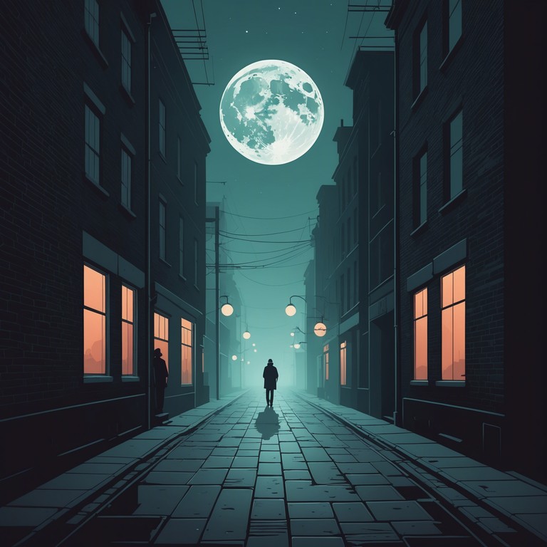 Imagine a dark, foggy night where the only sound is rhythmic stomping echoing through deserted cobblestone streets. This track uses haunting melodies to create an atmosphere thick with suspense and lurking shadows. The eerie silence is occasionally broken by the distant toll of a church bell, adding layers of chilling effects and a truly haunted vibe.