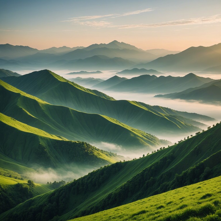 This track captures the essence of a serene appalachian morning as the sunrise glistens over dew kissed foliage. The main musical narrative is carried by the rich, twangy tones of a solo banjo, reflecting the robust history and picturesque landscapes of mountain life. Echoes of the past meet the promise of a new day, encapsulating the enduring spirit of the appalachian people and their deep connection to the land.