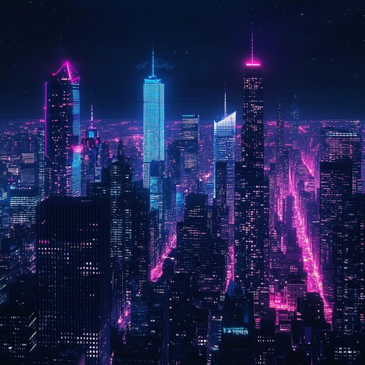 An evocative synth driven journey through a neon lit night city, blending powerful electronic melodies with pulsating rhythms. Ideal for evoking vibrant urban scenes, nightlife adventures, and futuristic escapades.