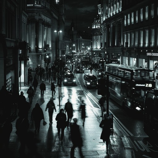 Dive into the intensity of london's urban scene with this dark, driving uk jack groove. Powerful basslines and compelling percussion create an energetic atmosphere, representing the city's underground nightlife.