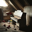 toy piano evokes fading echoes of childhood memories.