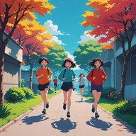 empowering jpop song for animated stories.