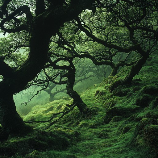 An enchanting instrumental piece that takes listeners on a melodic journey through a lush and mystical celtic woodland. The soft strumming of the harp evokes the sound of rustling leaves and whispers of ancient trees, creating an intimate and contemplative atmosphere. Inspired by traditional celtic music, this piece blends the natural sounds of the forest with sophisticated, intricate melodies.