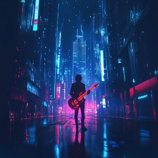 Experience a nocturnal journey with powerful rock elements, blending dark pop melodies and dynamic instrumentation to bring depth and emotion. The electric guitar and synths create a haunting ambiance that encapsulates the weight of midnight emotions.