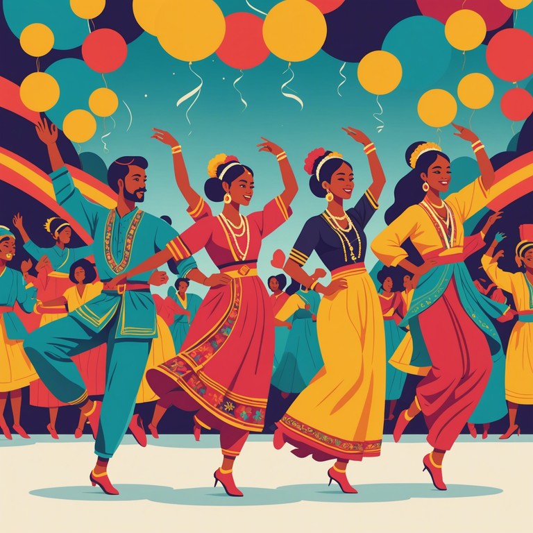 This track blends modern electronic beats with classic punjabi dhol rhythms, creating a vibrant dance atmosphere that captures the essence of a festive bhangra night. The fusion of traditional and contemporary sounds invites a celebration of dance and culture, making it perfect for high energy gatherings and cultural festivities.