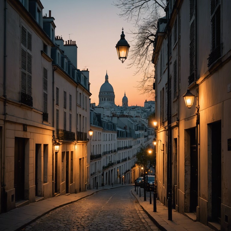 Create a heartfelt song that captures the spirit of the city of love during the golden age of cabarets. It should resonate with the echo of laughter and clinking wine glasses, intertwining history with personal stories of love and hope.