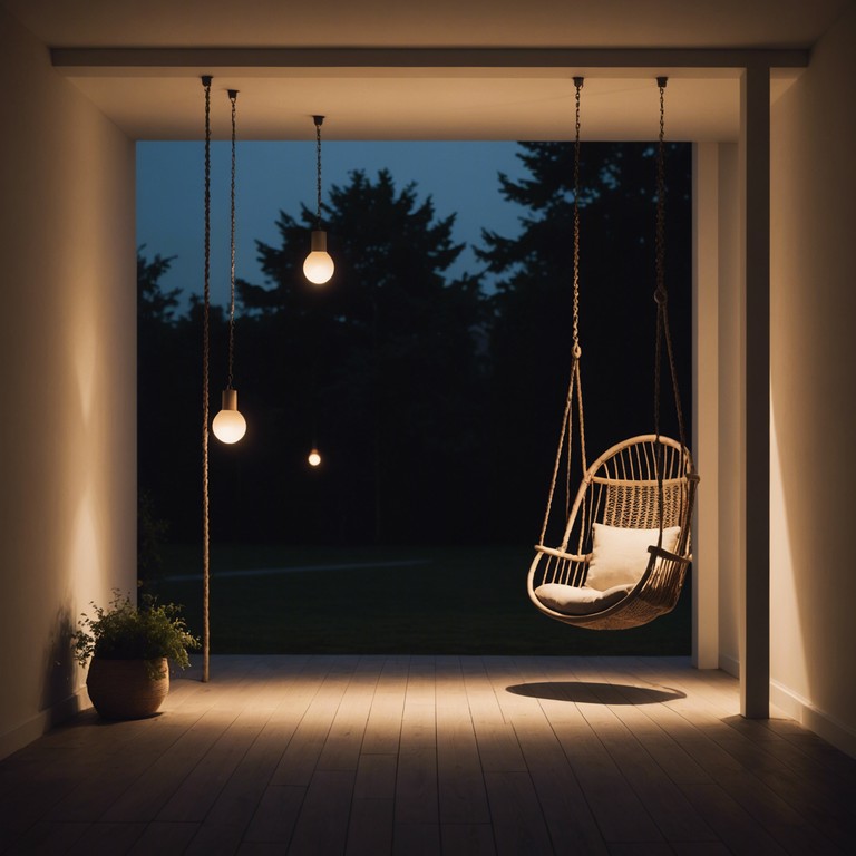 Imagine a soft saxophone playing as you relax under a twinkling starry sky. This alternative description still captures the essence of an easy going swing piece that is perfect for helping listeners relax, reflect, and find calm in the evening hours.