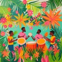 a lively instrumental capturing the essence of a tropical fiesta