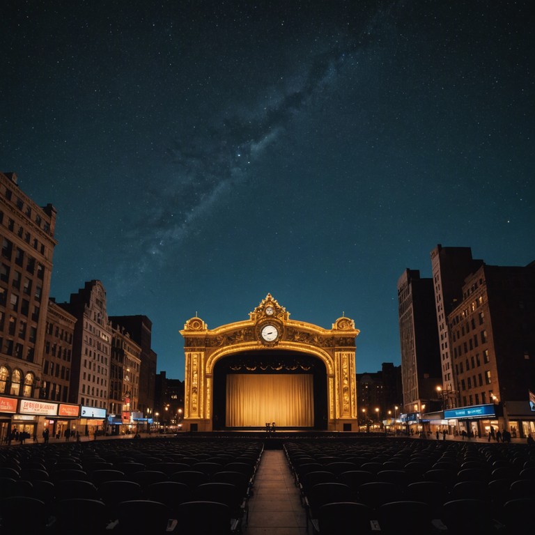 A composition evoking the bittersweet romance of a forgotten broadway musical set under a full moon. This piece captivates with its depth of emotion and complexity, crafted to linger in the heart long after the final note fades.