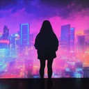 an energetic synthwave piece inspired by 80s retro futuristic vibes.